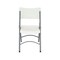 Atlas Commercial Products Blow Molded White Plastic Folding Chair with Gray Frame BMPFC2GRF - alternate 3